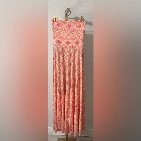 Victoria’s Secret Pink Floral Convertible Maxi Dress or Skirt Size XL - Picture 4 of 10